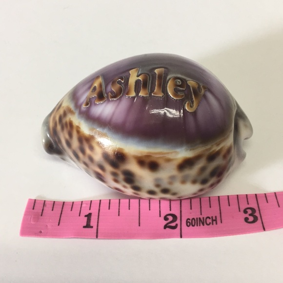 ❤️3/$25 Unique Gift Hand Carved Seashell name ASHLEY - Picture 8 of 8